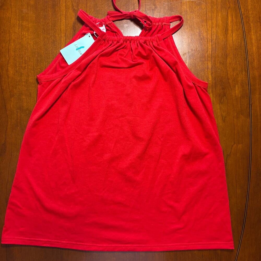 Wiholl Red Top Size Large NWT